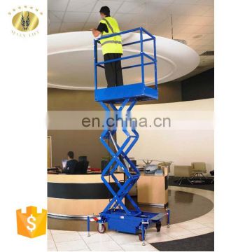 7LSJY Shandong SevenLift portable hydraulic 4m electric mini scissor lift