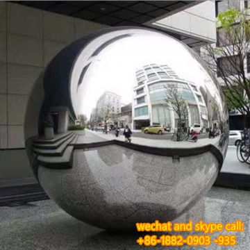 Stainless Steel Mirror Decoration Spherical Sculpture Stainless Steel Sphere Sculpture  