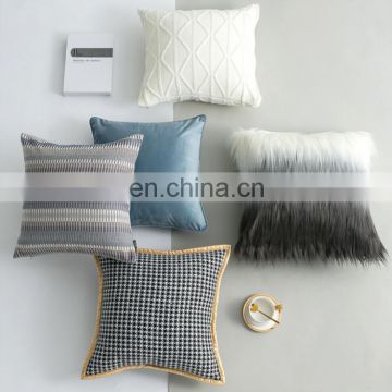 Shaoxing Geometric Throw Pillow Cases Decorative Soft Geometric Style Throw Pillow Cover Cushion Case Set for Sofa