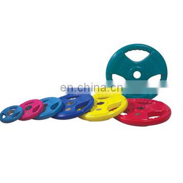 Good design with high quality gym equipment colorful rubber coated weight plate BW2007