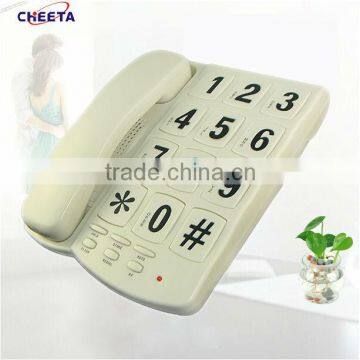 Corded analog touch screen corded phones
