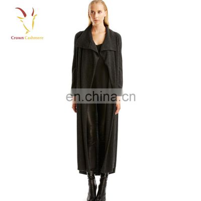 Shawl Collar Long Winter Wool Cashmere Coats for Women