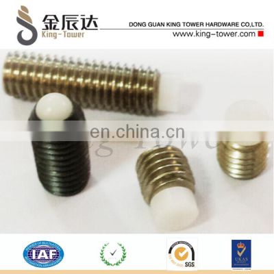 PC set screw /grub screw /nylon tip screw (with ISO and RoHs certification)