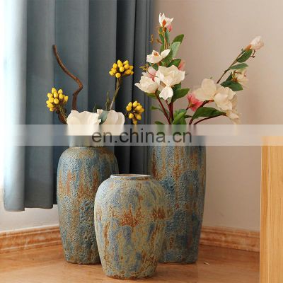tall antique decoration ceramic flower vase