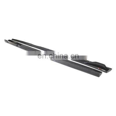 Discount Light Weight Military Quality 100% Dry Carbon Fiber Material Side Skirts For AUDI RS3
