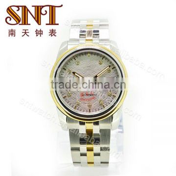 SNT-ME058 fashion & luxury stainless steel mechanical watch stainless steel metal case back watch