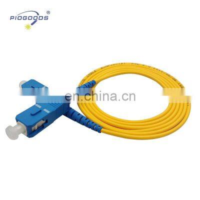 SC single mode Corning fiber 5 steps polished fiber optic patch cord