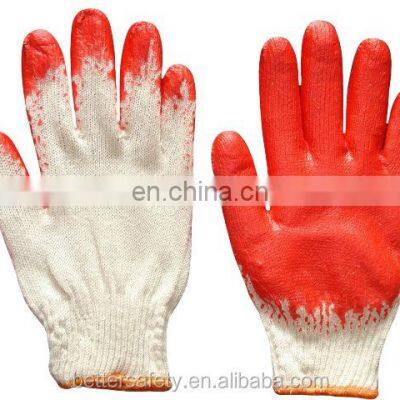 White T/C Liner Red Latex Coated Gloves Work