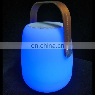 Portable Home Theatre Music Lantern Plastic Led Lamp Speaker PE plastic TWS function hot sale ice bucket led light speaker