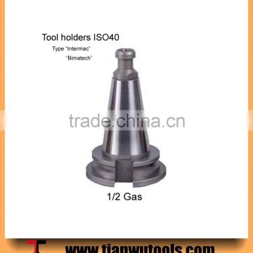 Cone 1/2 GAS CNC tool holder for stone machine BT40 tool holder