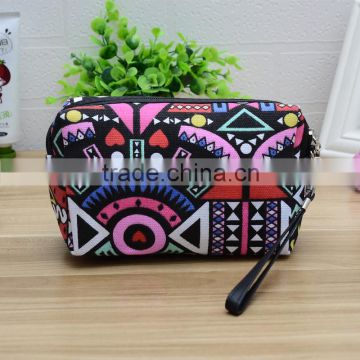 China wholesale makeup bag new design printing cosmetic bag canvas