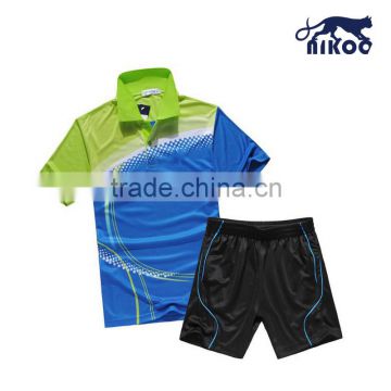 sublimated table tennis ware newly designed 2014