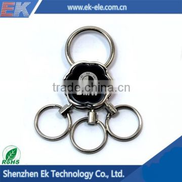 Low price China design custom promotional car logo plain metal keychain