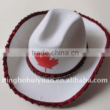canada day cowboy hat
