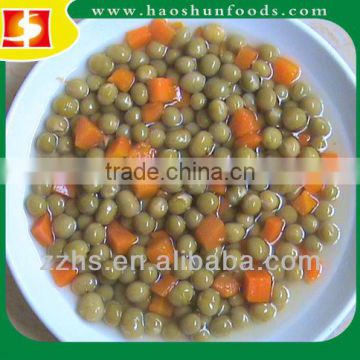 Canned Green peas and Carrot Canned Vegetable