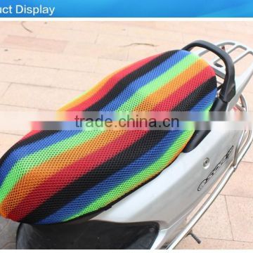 Rain protection rainbow spacer seat cover for motorcycle