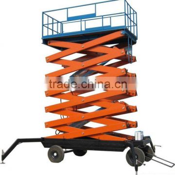 Four-wheel hydraulic outdoor scissor lift platform
