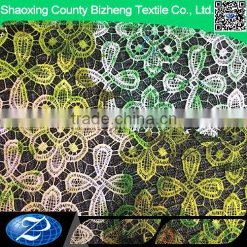 Good price colorful african digital printiing cord lace dress fabric