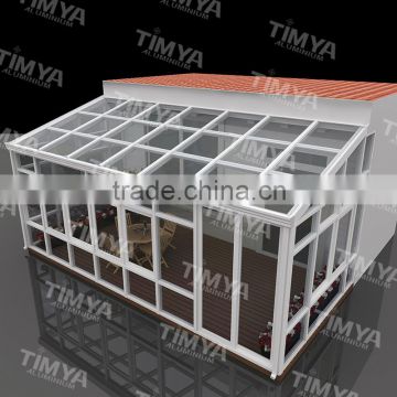 2016 Ecomoical modern design aluminum protable sunroom/movable / houses/green house for sale