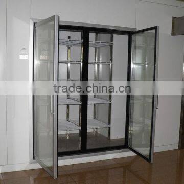 Supermarket glass door cold room