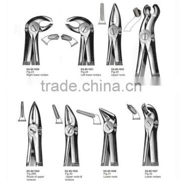 Extracting Forceps English Pattern Set Of 8 Pieces