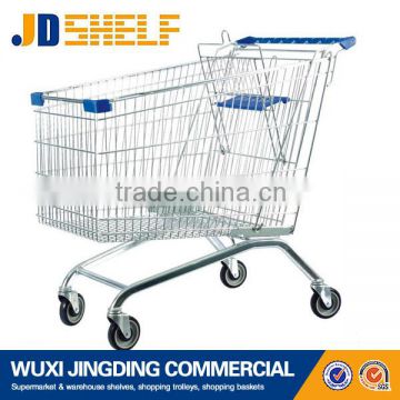 factory promotion supermarket wire metal cart with wheels