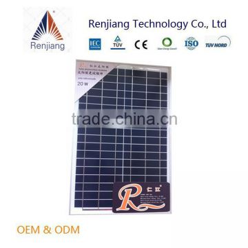17.5 effiency pv modules 20watts hot sale poly solar panel