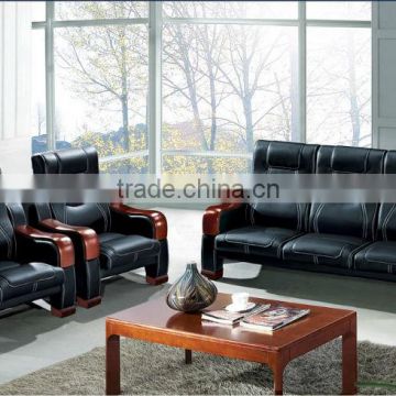 Hot sale leather sofa set office visitor sofas