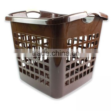 hole design storage basket,plastic laundry pp basket with lids