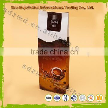 Wholesale stand up aluminum foil bag for coffee with high quality