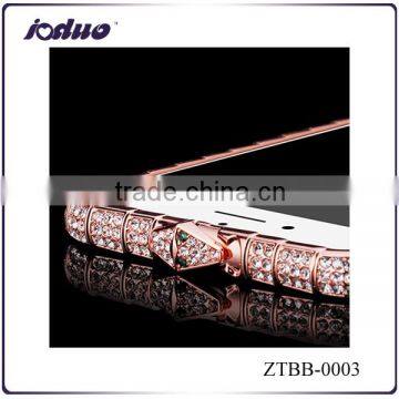 Wholesale fashion snake buckle design rhinestone phone cases