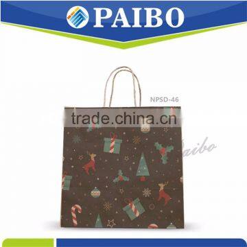 NPSD-46 New Xmas Paper Handbag with handle Professional manufacturer for christmas Cheap