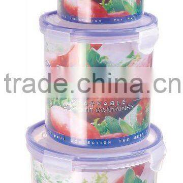 plastic freezer food storage box/food container