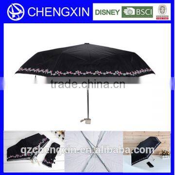 three fodable uv protection umbrella