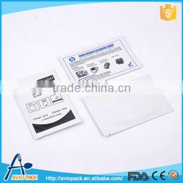 Plastic pvc smart card chip cleaning for atm machines, smart card reader, pos terminals