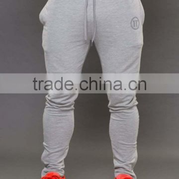 Hot Sale Mens Joggers Grey Performance Skinny Joggers Gym Fitted Joggers with Reflective Logo OEM Tapered Jogger Pants
