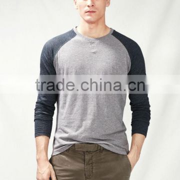 Contrast sleeve t-shirt China products