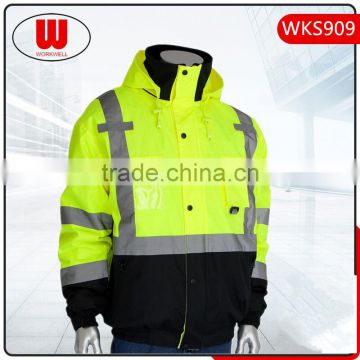 High quality work jacket reflective -winter