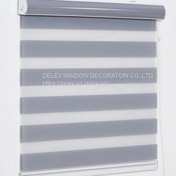 manual chain control vision blinds grey fabric color