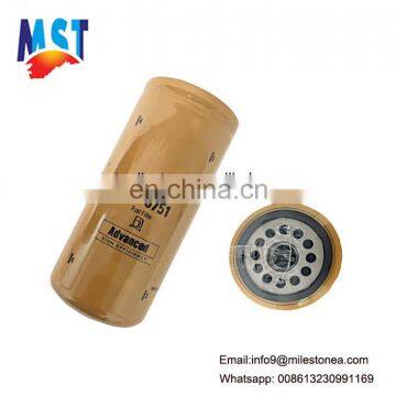 Excavator engine parts fuel filter 1R0751 sale