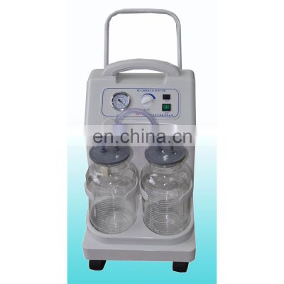 Cheapest Price  Electric Vacuum Surgical Electric Suction Apparatus and Double Bottles Portable Suction Machine