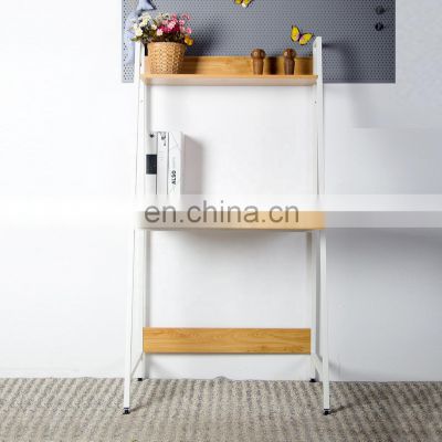 Metal computer Desk office  Northern Europe Style simple design  table with Storage book shelf