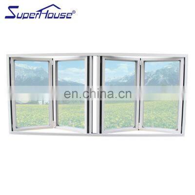 Superhouse Accordion Windows Cost High Quality White Aluminium Folding Window