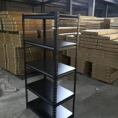 5-Layer Bolt Free Shelf Angle Steel Light Industrial Warehouse Shelf