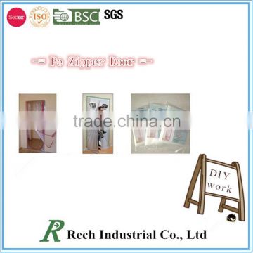 100% LDPE High Transparent Zipper Door