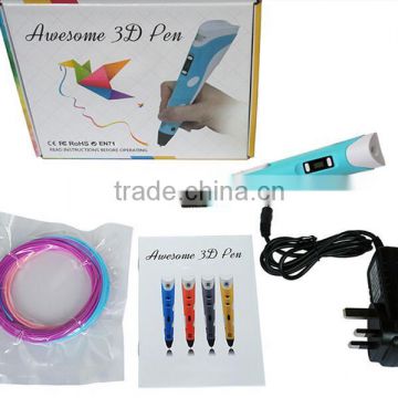 2016 Newest 3D Printer Pen with ABS / PAL material 3D Printing Pen Filament