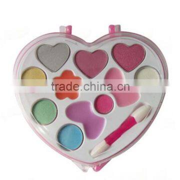 Heart shape multi-color beauty personal care kid use 4 color eyshadow with your own label