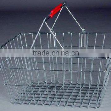 steel wire basket for supermarket shopping high quality