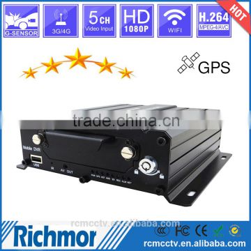 Top sale for 5ch 1080P HD DVR Car cameras with Night vision wifi SMS