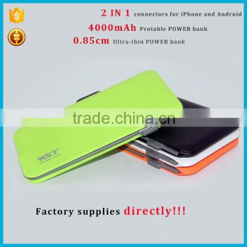 high quality cheap price wholesale slim mobile power bank 2600mah 4000m10000mah 20000mah 50000mah charger for Apple and Android